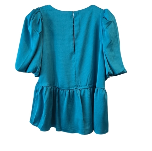 LILLY PULITZER BLAKELYNN ELBOW SLEEVE BALLON SLEEVE IN BLUE RHAPSODY.  SIZE 2. - Picture 3 of 10